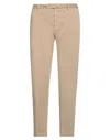 Santaniello Man Pants Beige Size 38 Cotton, Elastane