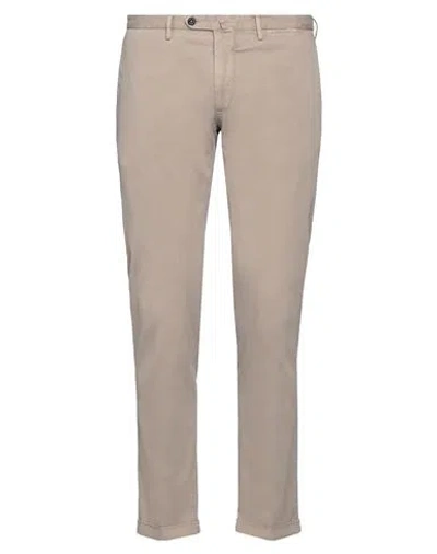 Santaniello Man Pants Beige Size 38 Cotton, Lycra, Elastane