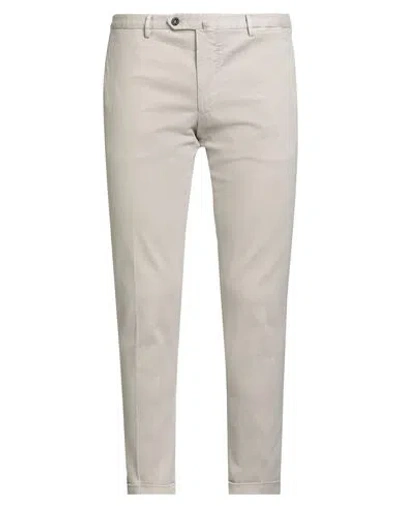 Santaniello Man Pants Beige Size 40 Cotton, Elastane
