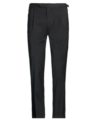 Santaniello Man Pants Black Size 34 Polyester, Wool, Elastane