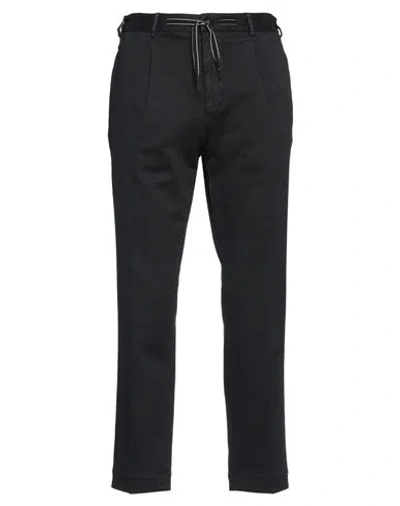 Santaniello Man Pants Black Size 36 Cotton, Elastane