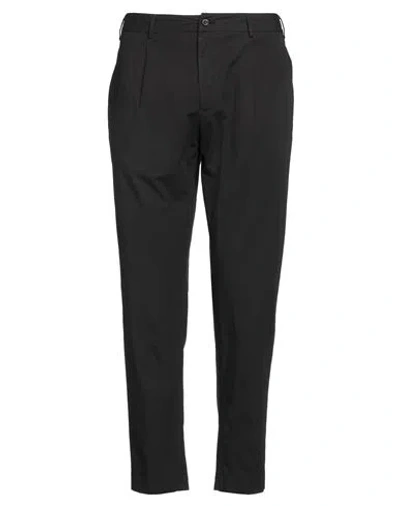 Santaniello Man Pants Black Size 38 Cotton, Elastane