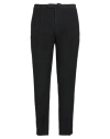 Santaniello Man Pants Black Size 38 Cotton, Elastane In Black