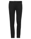 Santaniello Man Pants Black Size 38 Cotton, Elastane