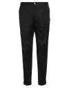 Santaniello Man Pants Black Size 38 Cotton, Linen