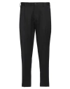 Santaniello Man Pants Black Size 40 Polyester, Wool, Elastane In Black