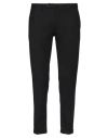 Santaniello Man Pants Black Size 38 Wool, Polyester, Elastane In Black