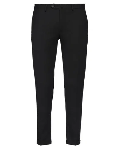 Santaniello Man Pants Black Size 38 Wool, Polyester, Elastane