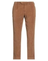 Santaniello Man Pants Brown Size 32 Cotton, Elastane