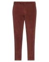 Santaniello Man Pants Brown Size 38 Cotton, Elastane