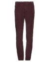 Santaniello Man Pants Burgundy Size 30 Cotton, Elastane In Red