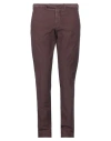 Santaniello Man Pants Burgundy Size 30 Cotton, Elastane In Red