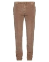 Santaniello Man Pants Camel Size 40 Cotton In Beige