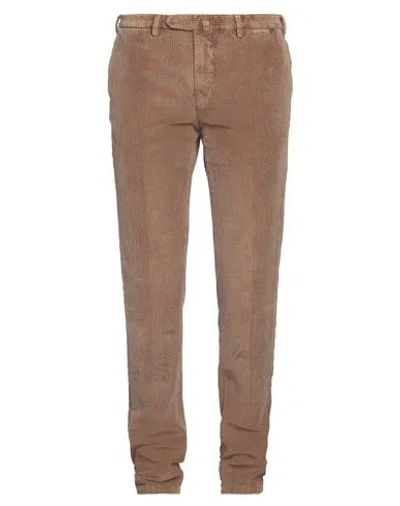 Santaniello Man Pants Camel Size 40 Cotton In Beige