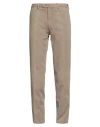 Santaniello Man Pants Camel Size 42 Cotton, Elastane In Beige