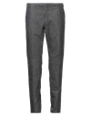 Santaniello Man Pants Charcoal Size 40 Cotton, Polyester, Elastane In Grey