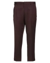 Santaniello Irno Viag Pants In Bordeaux Polyester In Brown