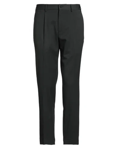 Santaniello Man Pants Dark Green Size 40 Polyester, Wool, Elastane