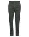 Santaniello Man Pants Dark Green Size 42 Cotton, Elastane