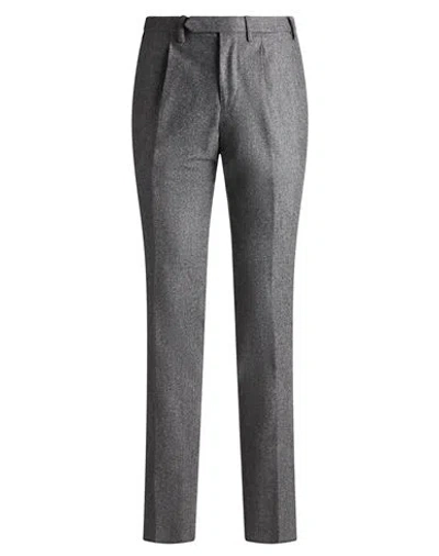 Santaniello Man Pants Grey Size 30 Wool In Gray