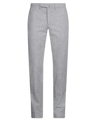 Santaniello Man Pants Grey Size 32 Wool, Polyamide In Gray