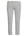 Santaniello Man Pants Grey Size 38 Cotton, Elastane In Gray