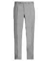 Santaniello Man Pants Grey Size 38 Wool, Elastane In Gray