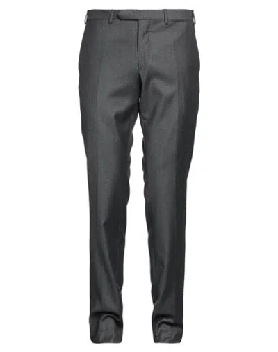 Santaniello Man Pants Grey Size 40 Wool In Gray