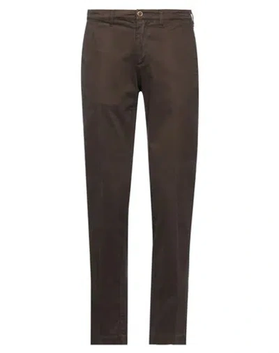 Santaniello Man Pants Khaki Size 28 Cotton, Elastane In Beige