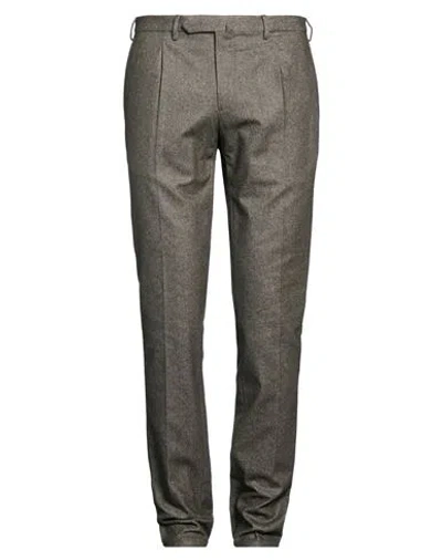 Santaniello Man Pants Khaki Size 34 Cotton, Wool, Polyamide, Cashmere, Elastane