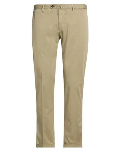 Santaniello Man Pants Khaki Size 36 Cotton, Elastane In Neutral