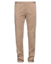 Santaniello Man Pants Khaki Size 38 Cotton, Elastane In Beige
