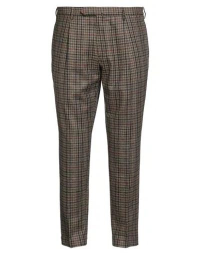 Santaniello Man Pants Khaki Size 38 Wool