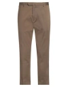 Santaniello Man Pants Khaki Size 40 Cotton, Elastane In Beige