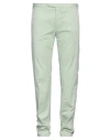Santaniello Man Pants Light Green Size 38 Cotton, Elastane