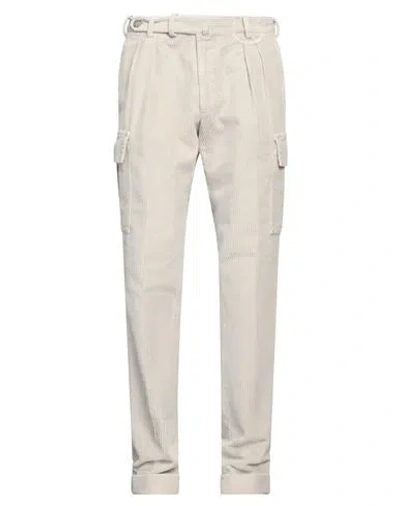 Santaniello Man Pants Light Grey Size 30 Cotton In Gray