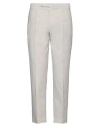 Santaniello Man Pants Light Grey Size 36 Cotton, Elastane In White