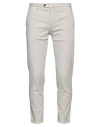 Santaniello Man Pants Light Grey Size 32 Cotton, Elastane