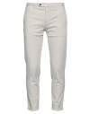 Santaniello Man Pants Light Grey Size 38 Cotton, Elastane In Grey