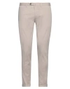 Santaniello Man Pants Light Grey Size 38 Cotton, Lycra, Elastane