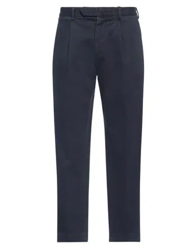 Santaniello Man Pants Midnight Blue Size 32 Cotton, Elastane