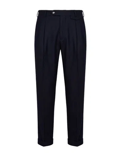 Santaniello Man Pants Midnight Blue Size 32 Wool