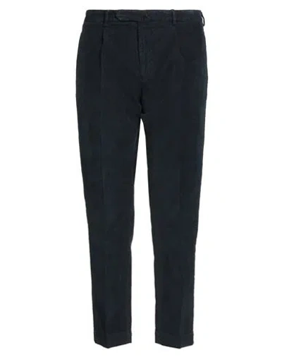 Santaniello Man Pants Midnight Blue Size 34 Cotton, Elastane