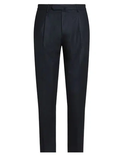 Santaniello Man Pants Midnight Blue Size 36 Wool, Polyamide, Cashmere, Elastane