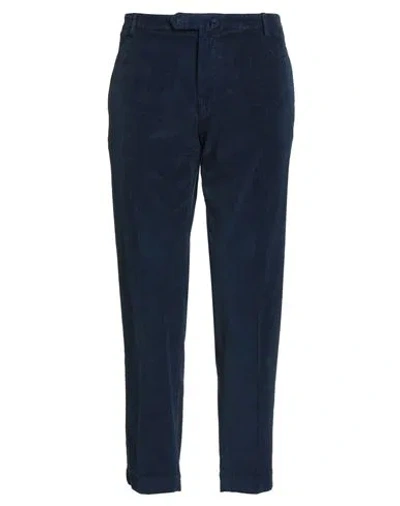 Santaniello Man Pants Midnight Blue Size 38 Cotton, Elastane