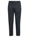 Santaniello Man Pants Midnight Blue Size 40 Linen, Cotton, Elastane