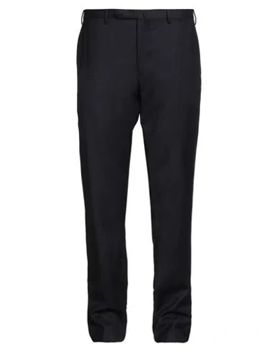 Santaniello Man Pants Midnight Blue Size 44 Wool In Black