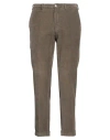 Santaniello Man Pants Military Green Size 34 Cotton, Elastane