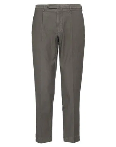 Santaniello Man Pants Military Green Size 38 Cotton, Elastane