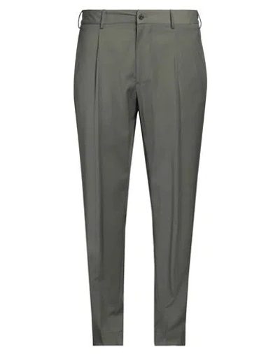 Santaniello Man Pants Military Green Size 38 Polyester, Wool, Elastane